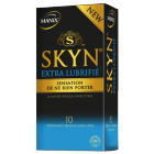 Manix Skyn Extra lubrifié Boîte de 10 préservatifs Sensation de ne rien porter Technologie Sensoprène sans latex